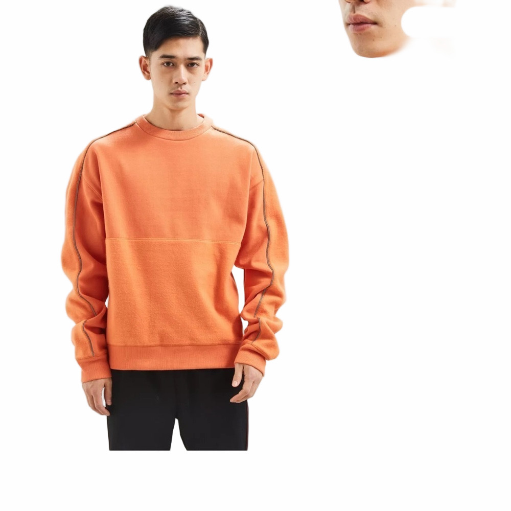 URBAN OUTFITTERS Orange Block Crew Neck Sweatshirt Size Small